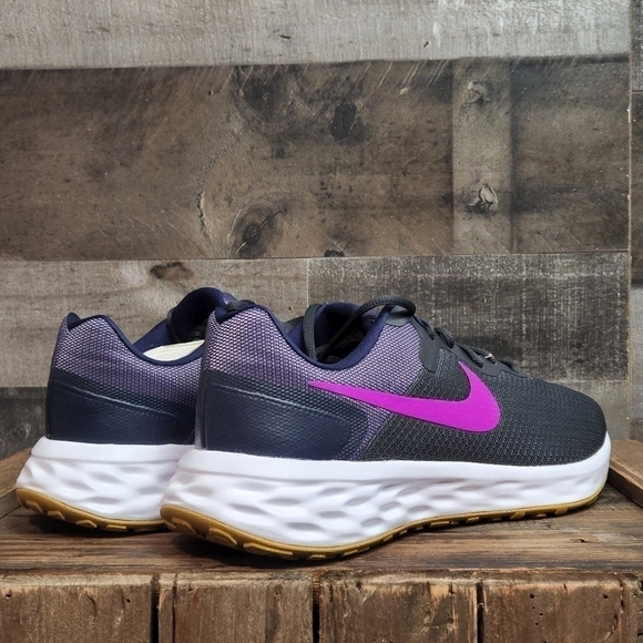 New Nike Revolution 6 NN Anthracite/Vivid Purple DD8475-011 main image 4
